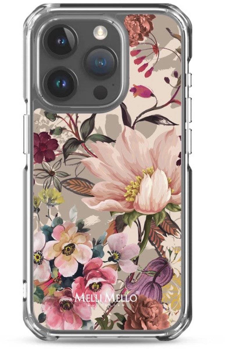 Melli Mello Telefoonhoesje Vintage Palm (Soft case) - Apple iPhone 15 Pro