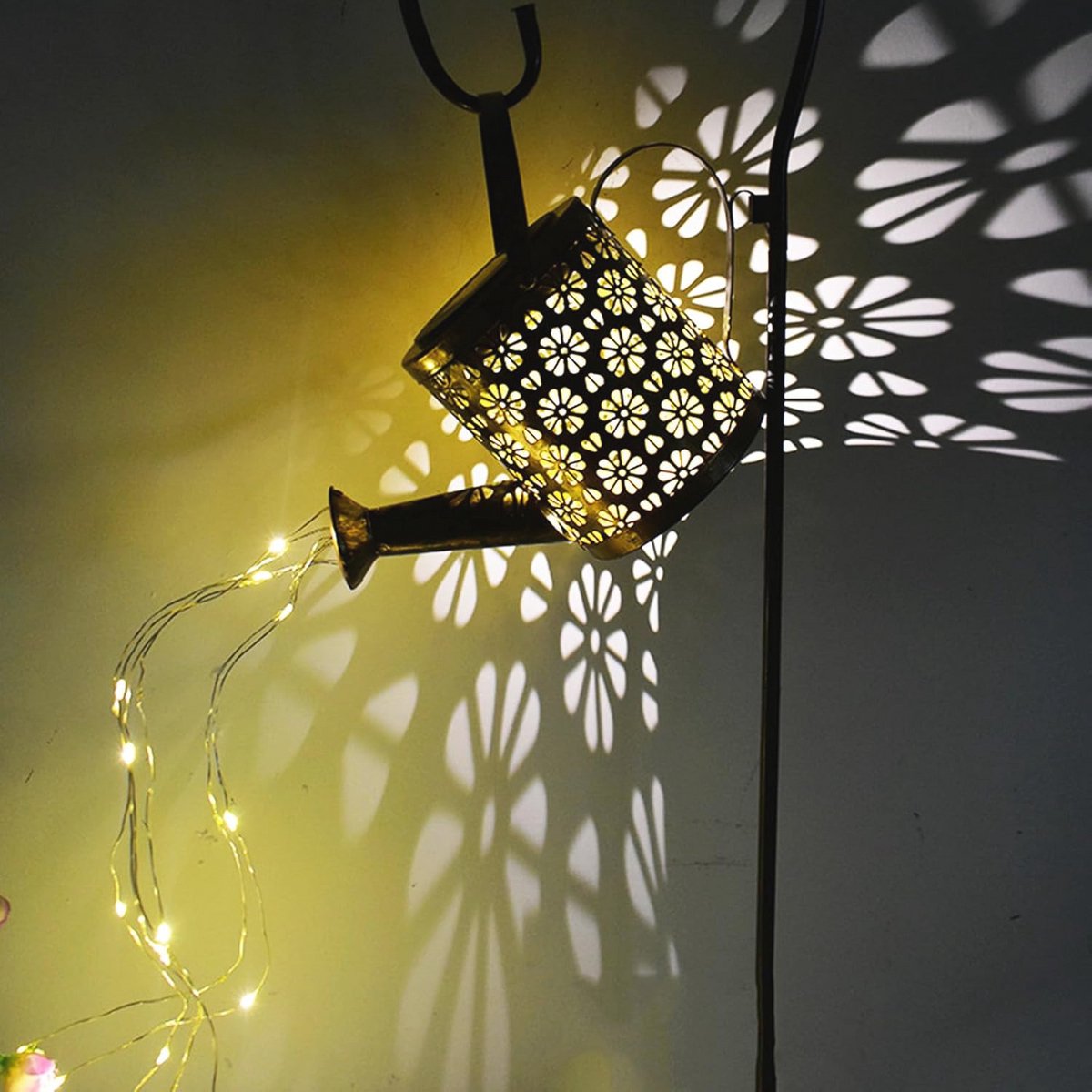 Zonne-energie Gieter met Verlichting - Decoratieve Tuinlantaarn voor Buiten