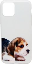 ADEL Siliconen Back Cover hoesje Geschikt Voor iPhone 11 - Lieve Hond