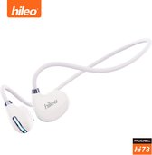 hileo hi73 - Draadloze Oordopjes - Koptelefoon - Bone Conduction – Wit - Sport - Open-Ear - Bluetooth V5.3 oordopjes – Draadloze oortjes – Geschikt voor IOS/Android