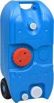 The Living Store Draagbare Watertank 40L - HDPE PP - 37.5x23x80 cm - Blauw