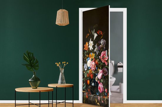 Autocollant de porte Vase avec fleurs - Jan Davidsz de Heem - Art - 80x205 cm - Poster de porte