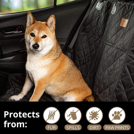 Autostoelhoes voor honden, universeel, 133 cm breed,Waterdichte autostoelhoes voor honden en kinderen, antislip, krasbestendig, duurzame autostoelbeschermer, niet compatibel met Isofix-autostoeltjes van Candure — afbeelding 3