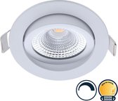 Spot encastrable LED à intensité variable blanc, variable à chaud, faible profondeur d'encastrement, IP54