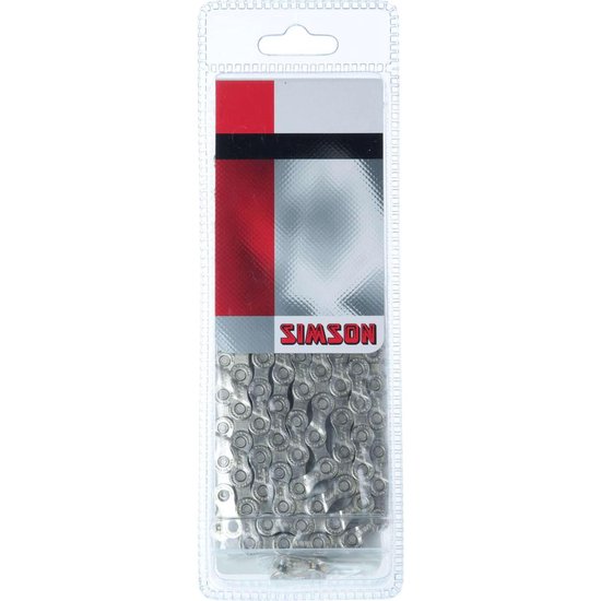 Chaîne Simson 9 vitesses IG / EXA 116 maillons Taille 1 1/2 "X5/ 64" Argent