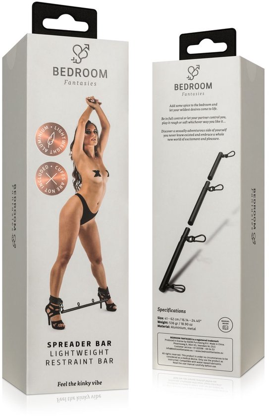 Verstelbare Spreidstang - Zwart