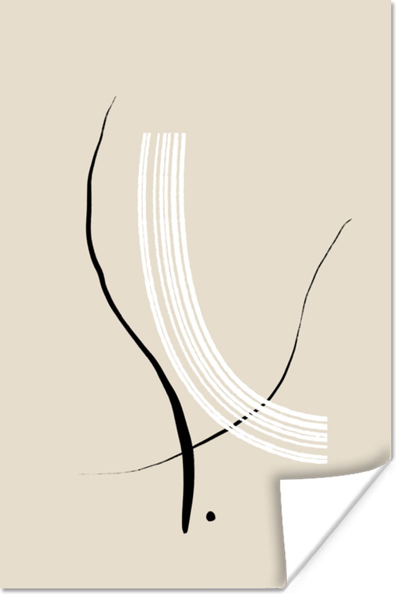 Poster Lijn - Pastel - Design - 20x30 cm