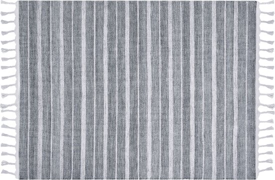BADEMLI - Tapis - Grijs - 160 x 230 cm - Matière synthétique