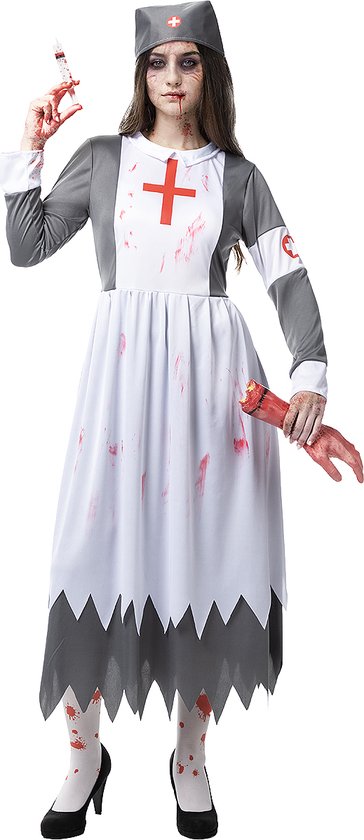 Déguisement Infirmière Zombie Femme Halloween - Achat En Ligne