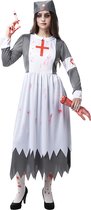 Funidelia | Zombie non verpleegster kostuum voor vrouwen  Ondood, Halloween, Horror - Kostuum voor Volwassenen Accessoire verkleedkleding en rekwisieten voor Halloween, carnaval & feesten - Maat M - Grijs / Zilver