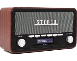 Denver DAB Radio - Retro Radio - Bluetooth - DAB+/ FM - Dimbaar - Batterijen & Netstroom - DAB18 Denver DAB Radio - Retro Radio - Bluetooth - DAB+/ FM - Dimbaar - Batterijen & Netstroom - DAB18
