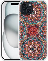 Cazy Hoesje geschikt voor iPhone 15 Orientaalse Mandala