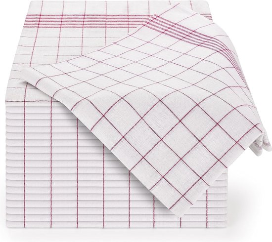 Premium theedoeken set van 20 - Hoogwaardige theedoeken, 100% katoen ...