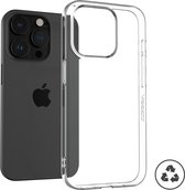 Accezz Hoesje Geschikt voor iPhone 15 Pro Hoesje Siliconen - Accezz 100% recycled Clear Backcover - Transparant