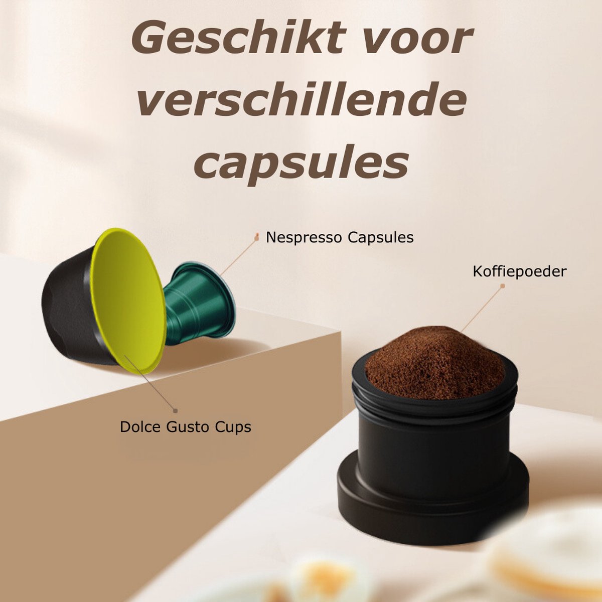 VBESTLIFE Portable Espresso Machine, Koffiezetapparaat met 7800 MAh en