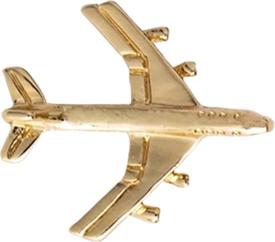 Vliegtuig Pin Goud 2.2 cm / 2.5 cm / Goud