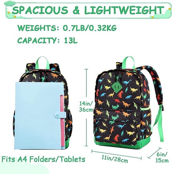 PROTAURI Kinderrugzak voor jongens en meisjes, duurzame schooltas voor kinderen, dierenrugzak, kinderdagrugzak voor kleuterschool, kleuterschool, school, outdoor, Kip, Eén maat, Casual