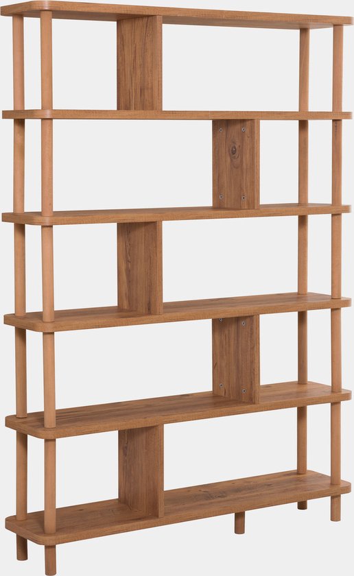 Bibliothèque - Bois de pin élégant - Dimensions spacieuses 28x120x168,50 cm - Perfect pour n'importe quel salon