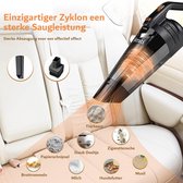 Handstofzuiger, 16000 Pa, draadloze autostofzuiger, dierenharen, stofzuiger, accu, zakloos, testwinnaar nat/droog, voor tapijt, bank, trap, thuis, auto-accessoires, geüpgraded roestvrijstalen filter