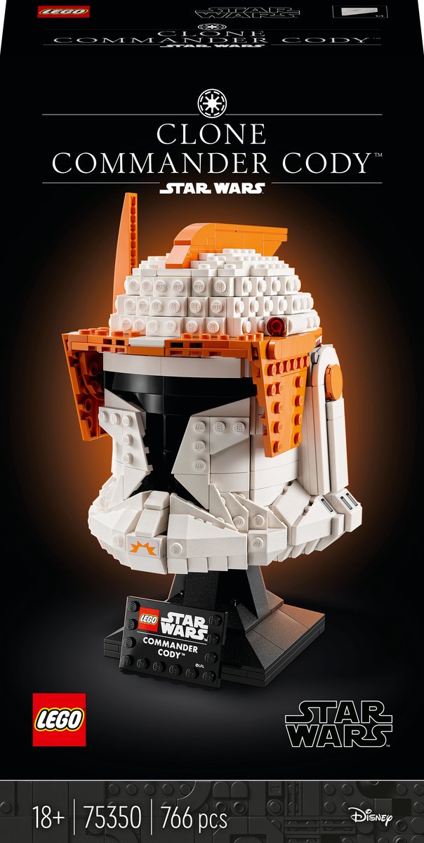 LEGO Star Wars Clone Commander Cody Helm Bouw en Decoratie Set voor Volwassenen - 75350 - LEGO
