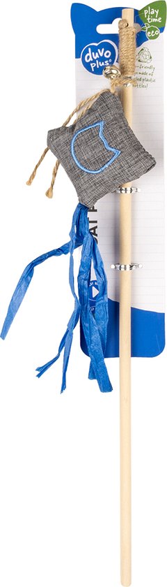 ECO Navy canne à pêche cerf-volant herbe chat 20x6x40cm Multicolore