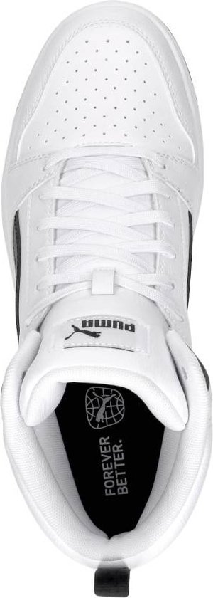 PUMA Rebound v6 Unisex Sneakers - Wit/Zwart