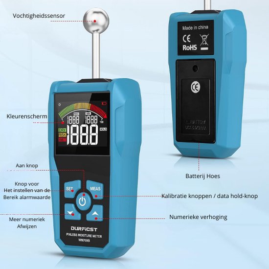 Vochtmeter met LCD-display | | webshop