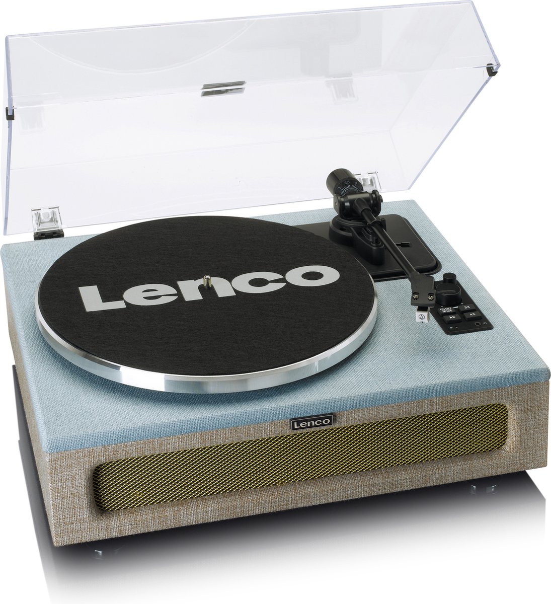Lenco LS-440BUBG - Platenspeler met 4 ingebouwde luidsprekers - Stof