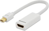 ednet 84507 DisplayPort / HDMI Adapter [1x Mini-DisplayPort stekker - 1x HDMI-bus] Wit Vergulde steekcontacten 15.00 cm