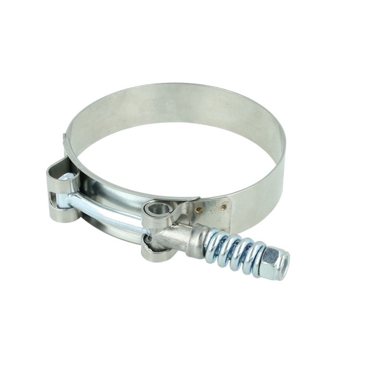 Premium T-bout klem met veer - RVS - 73-81mm