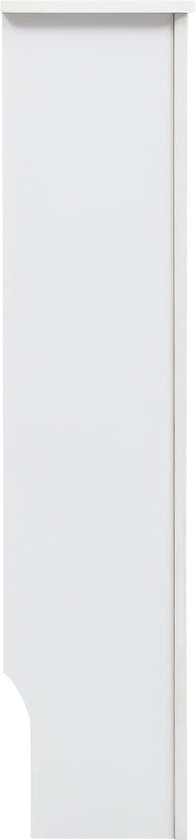 vidaXL Radiatorombouw 112x19x81 cm MDF zwart