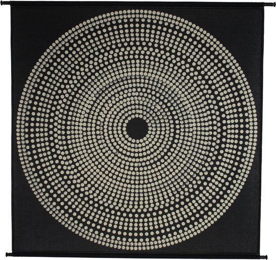 HD Collection Wandkleed Cirkels - 146x134 cm (BxH) - Incl. Roede en Haken