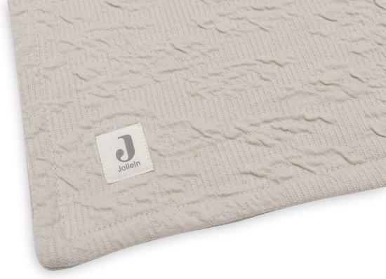 Jollein - Deken Ledikant 100x150cm - Dekentje Baby - Soft Waves - Nougat/Velvet
