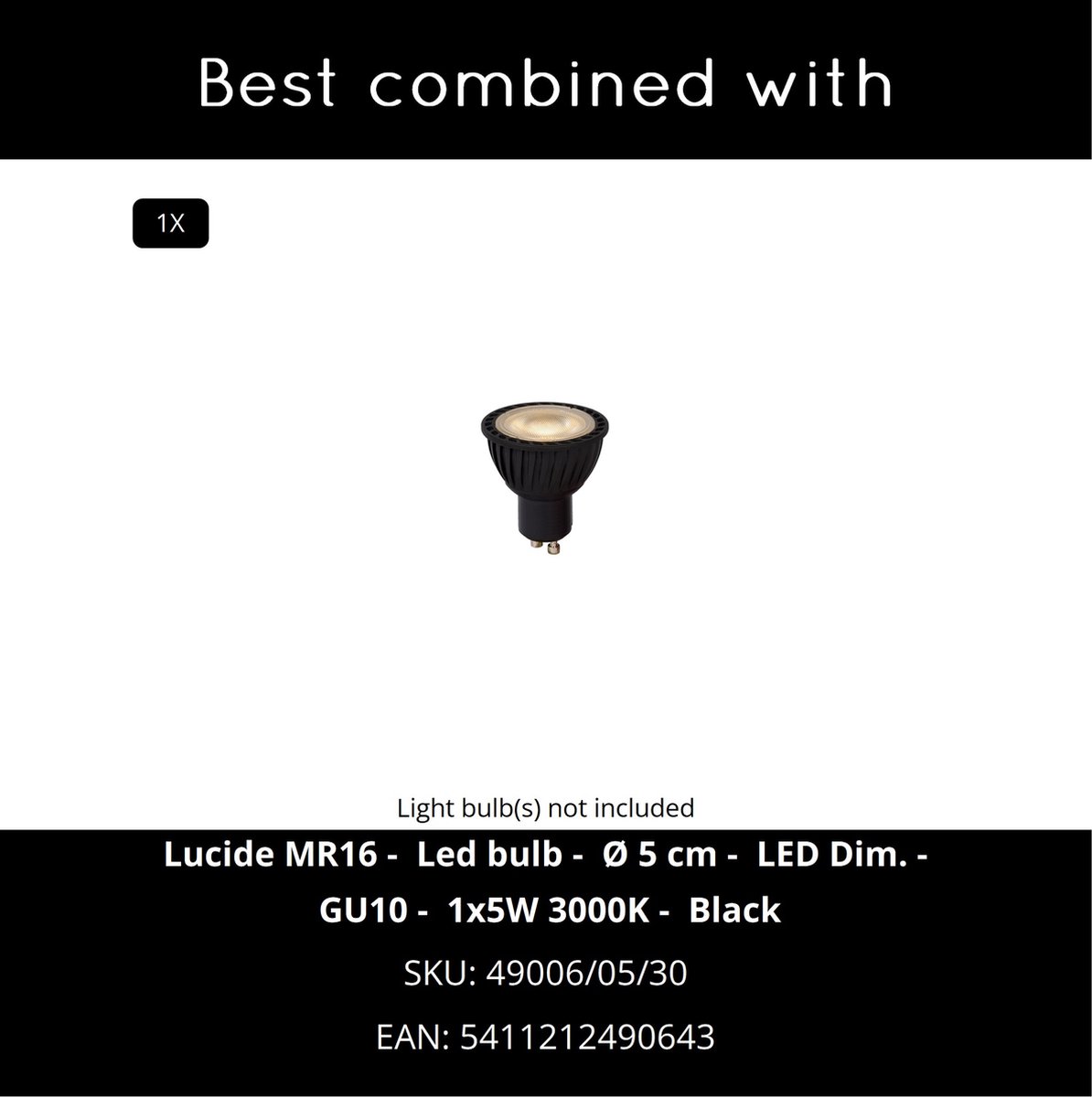 Borne extérieure LED, en aluminium noir LIAM H 20 cm