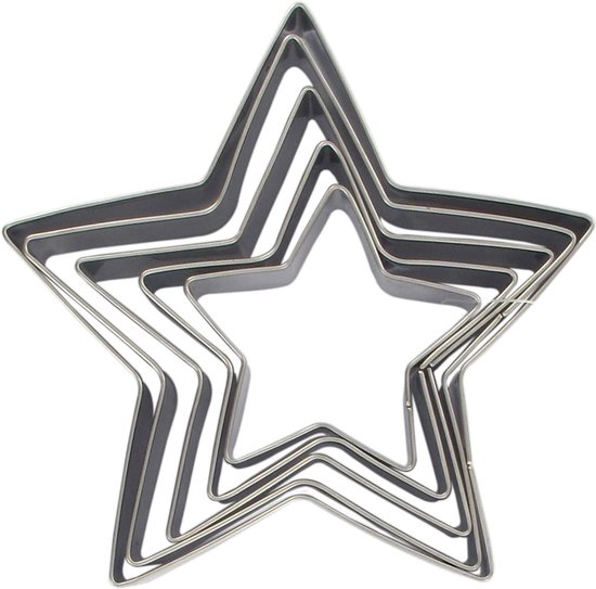 Städter 216761 uitsteekvorm, roestvrij staal, zilver, 9 x 9 x 9 cm