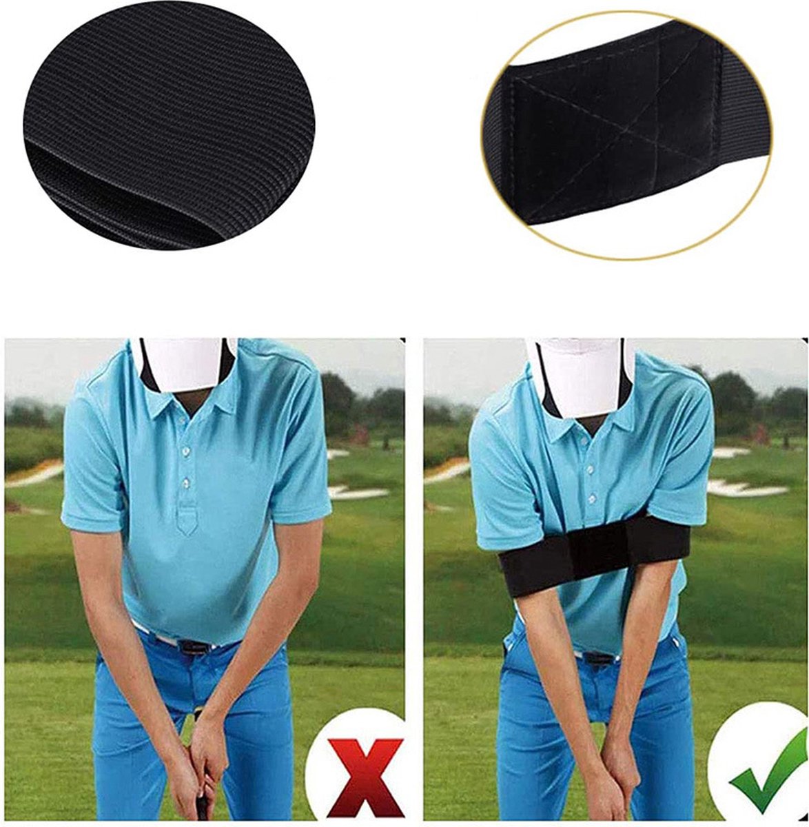 Elastische Golf Swing Trainer Arm Band Riem