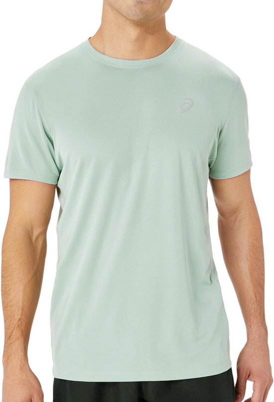 Asics - Core Short Sleeve Top - Blauw Sportshirt Heren-L