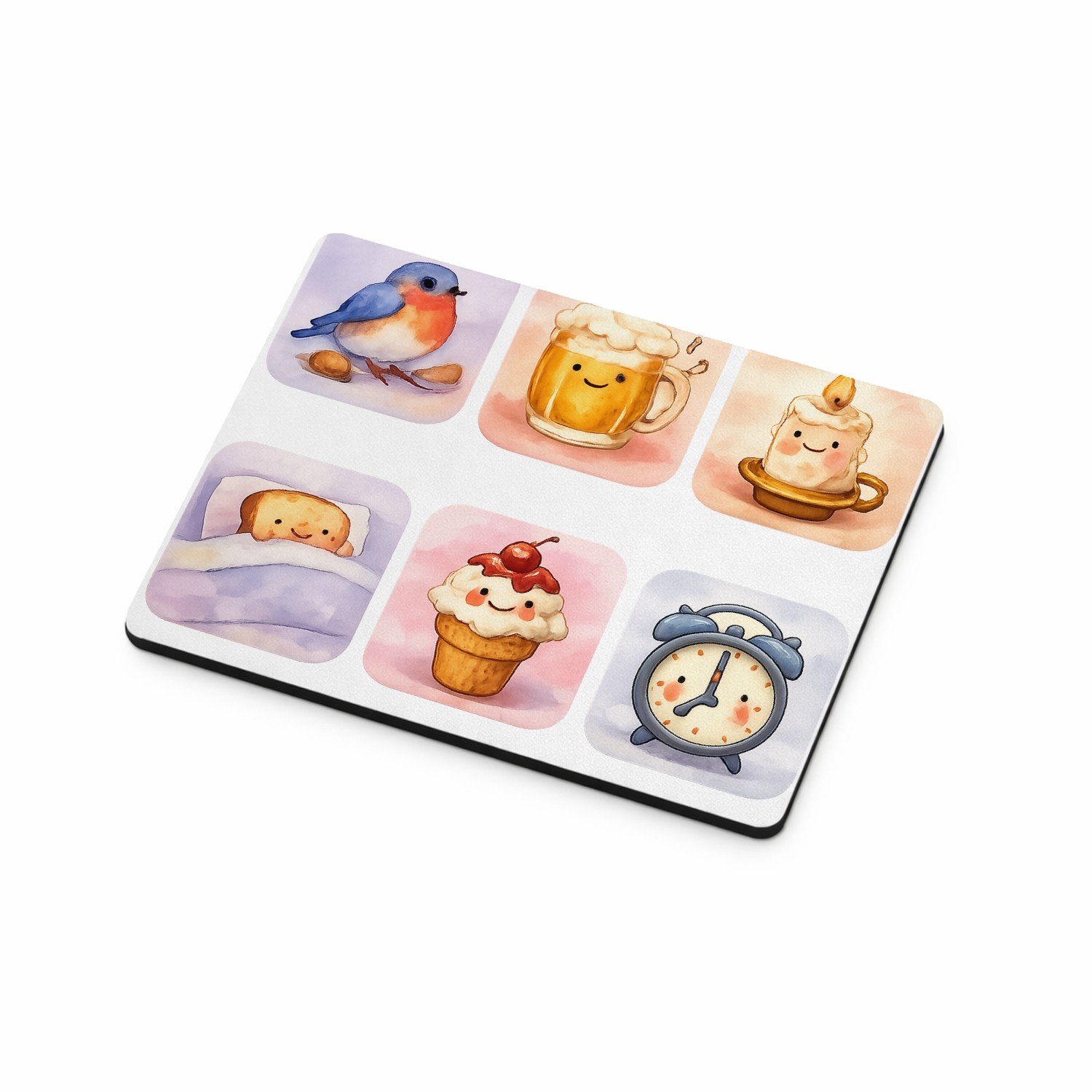 Mr Cadeautjes MDF magnetische fotolijst 9 x 7 - design Huiselijke comfort-scène met een alledaags object als ‘karak | cadeau Wit