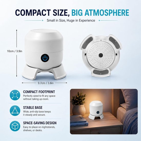 1 Projector - Dynamische Roterende LED Projector – 3D Sneeuwvlokstijl – HD Holografische Nachtlamp – 360° Roterend – USB – Voor Slaapkamer en Meditatie - Feestelijke decoratieve verlichting van SNQ — afbeelding 4