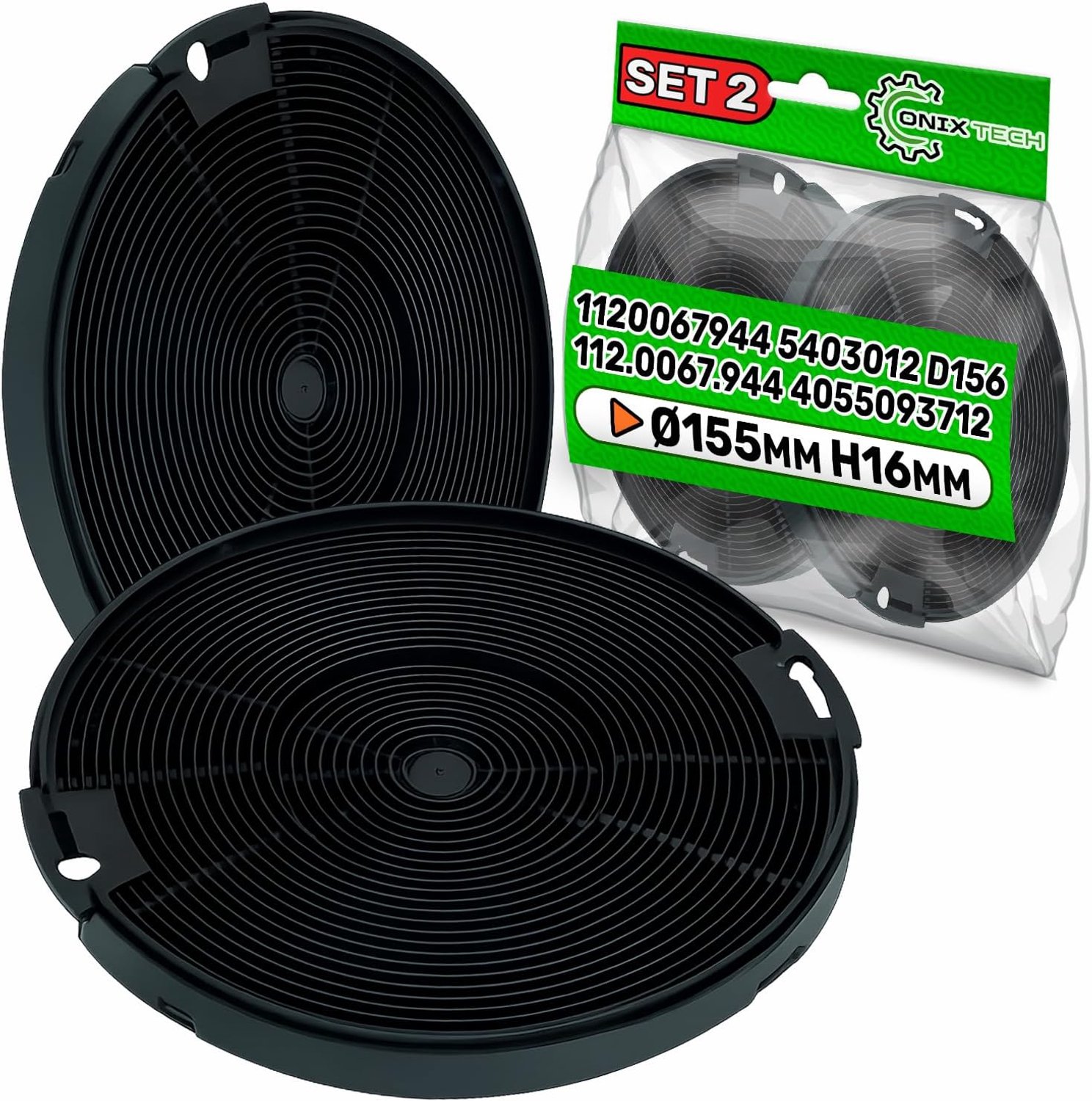 2 pcs carbon filter for cooker hood EFF75 1120067944 5403012 4055093712 for Faber for Franke for Ikea for Electrolux - ShopVlot