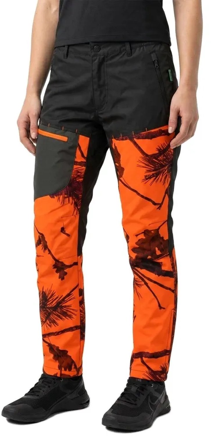 Treeland 600d Camo Damesbroek Vrouw Oranje