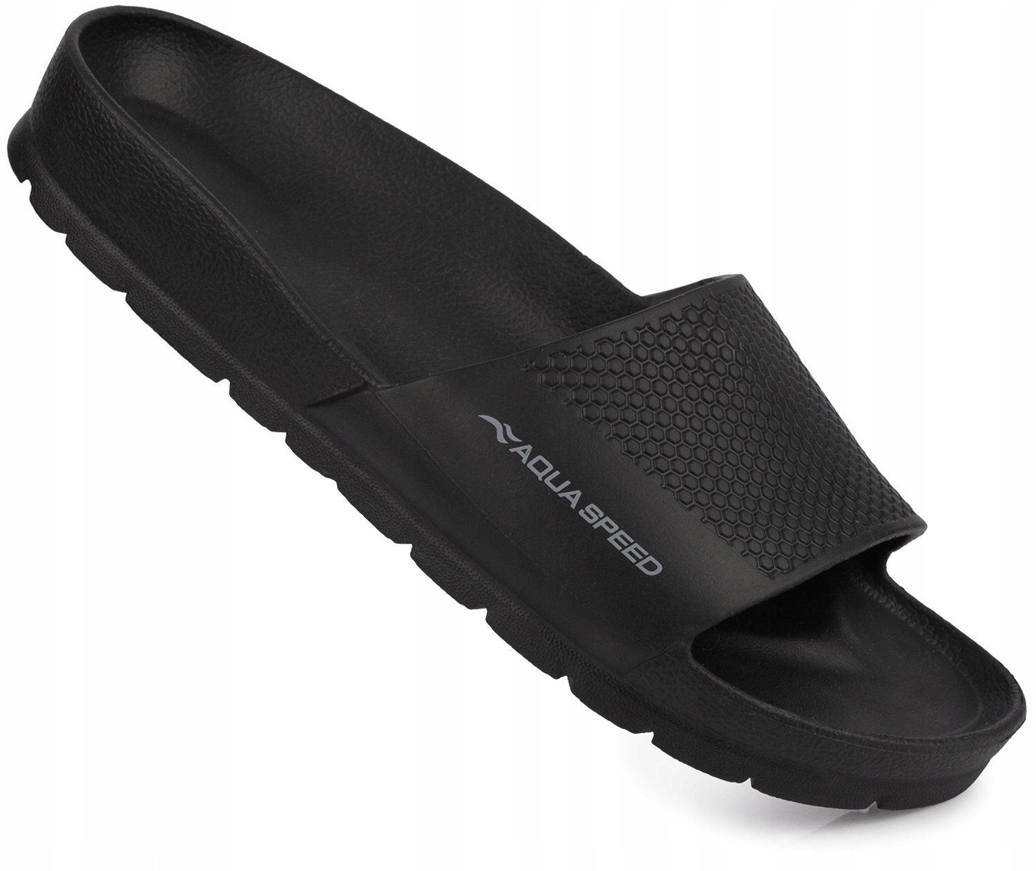 Aqua Speed Heren Zwarte Zwembad Slippers Maat 44