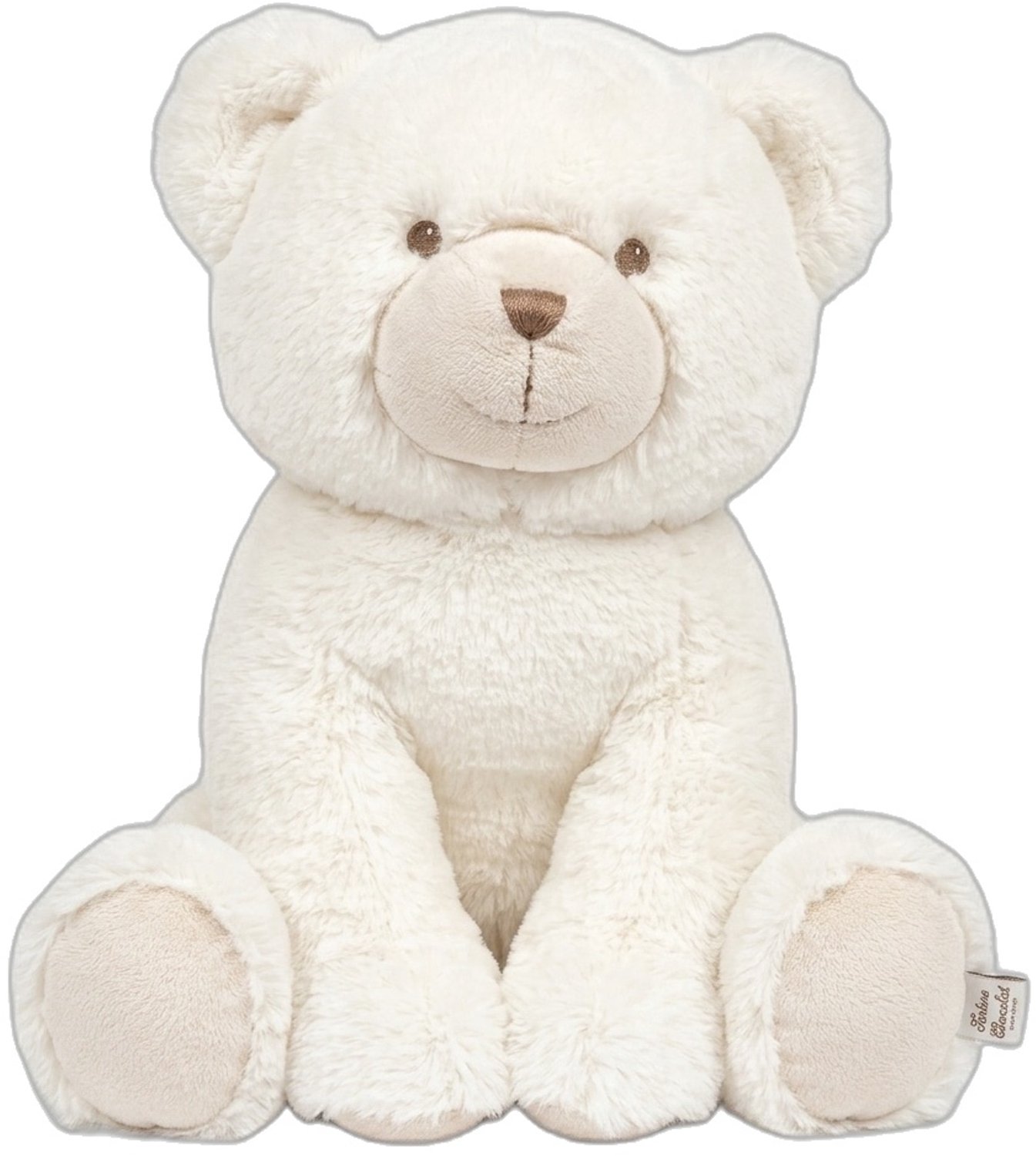 Knuffelige teddybeer 'Douceur' crèmewit - pluchen knuffel 28 cm