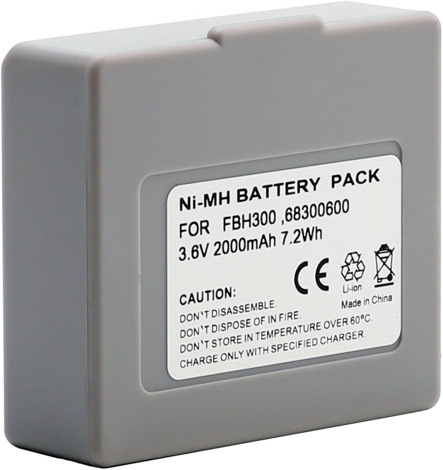 Battery for Hetronic Mini 68300600 68300900 68300940 FBH 300 FBH300 NI-MH 3.6V Typical 2000mAh battery - ShopVlot