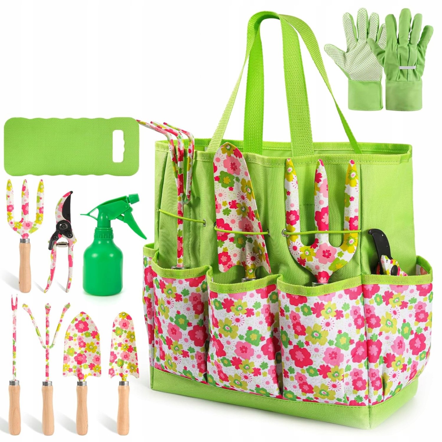 Compleet Tuingereedschap Set: 10 Delig met Tas & Handschoenen