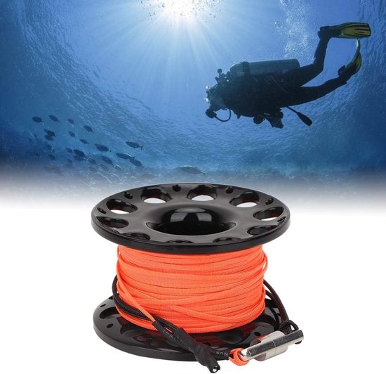 Diving Spool 30m - Duikspool met Vingerbeugel, Onderwater Accessoire voor Duikers, Plastic Reel — afbeelding 4