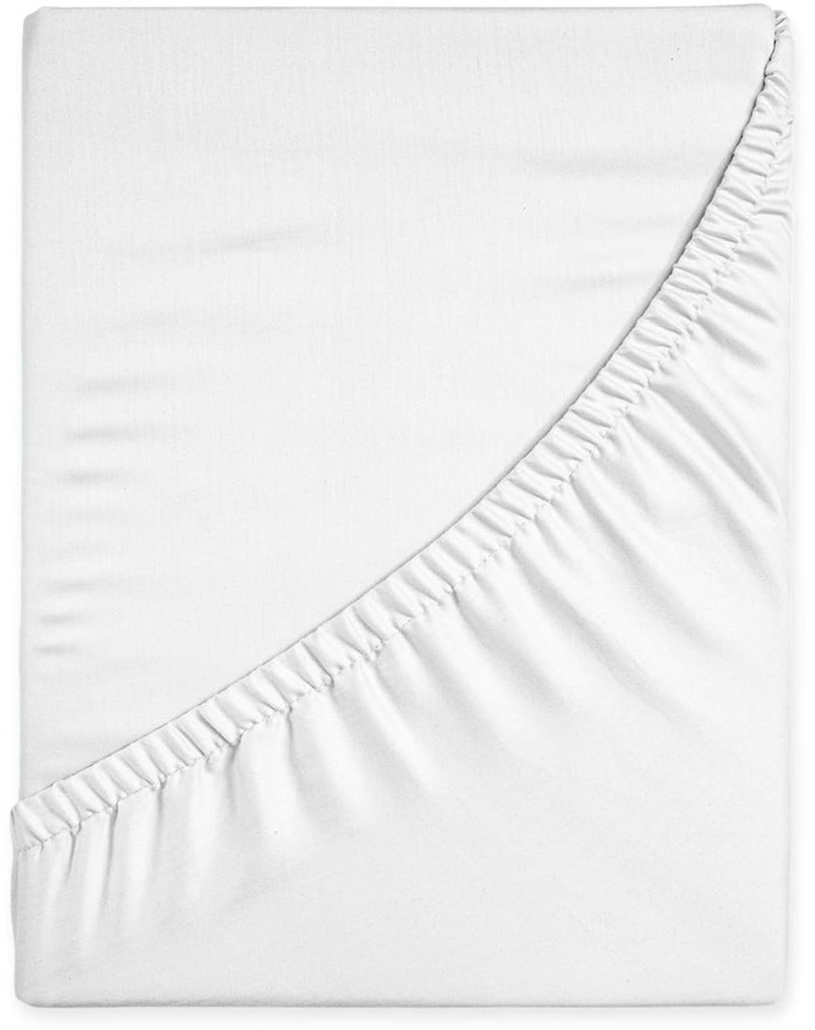 Duraxl Hoeslaken - 180 x 200 cm - Katoen - Satijnweefsel - Wit
