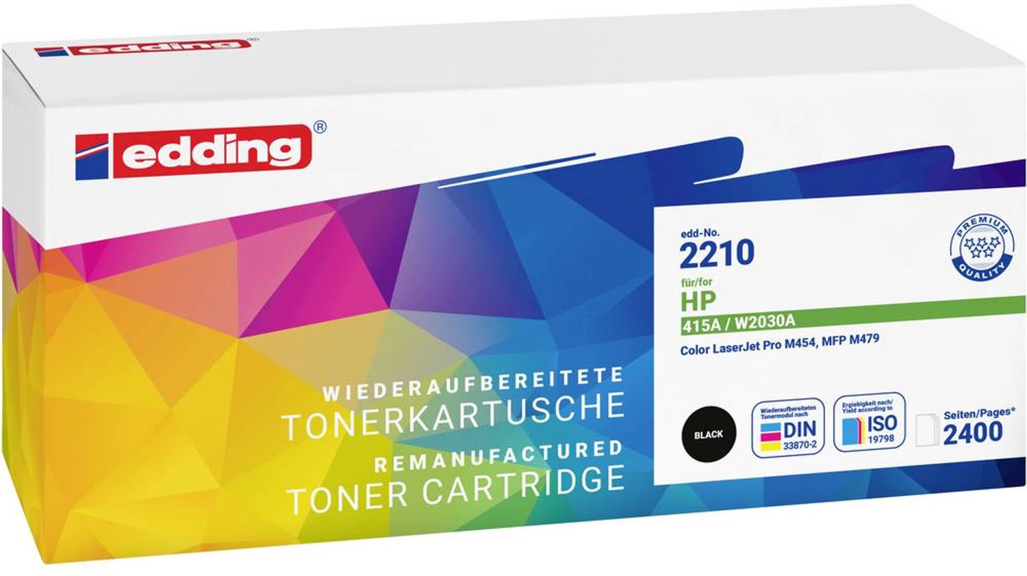 Edding Toner vervangt HP 415A (W2030A) Compatibel Zwart 2400 bladzijden EDD-2210 18-2210