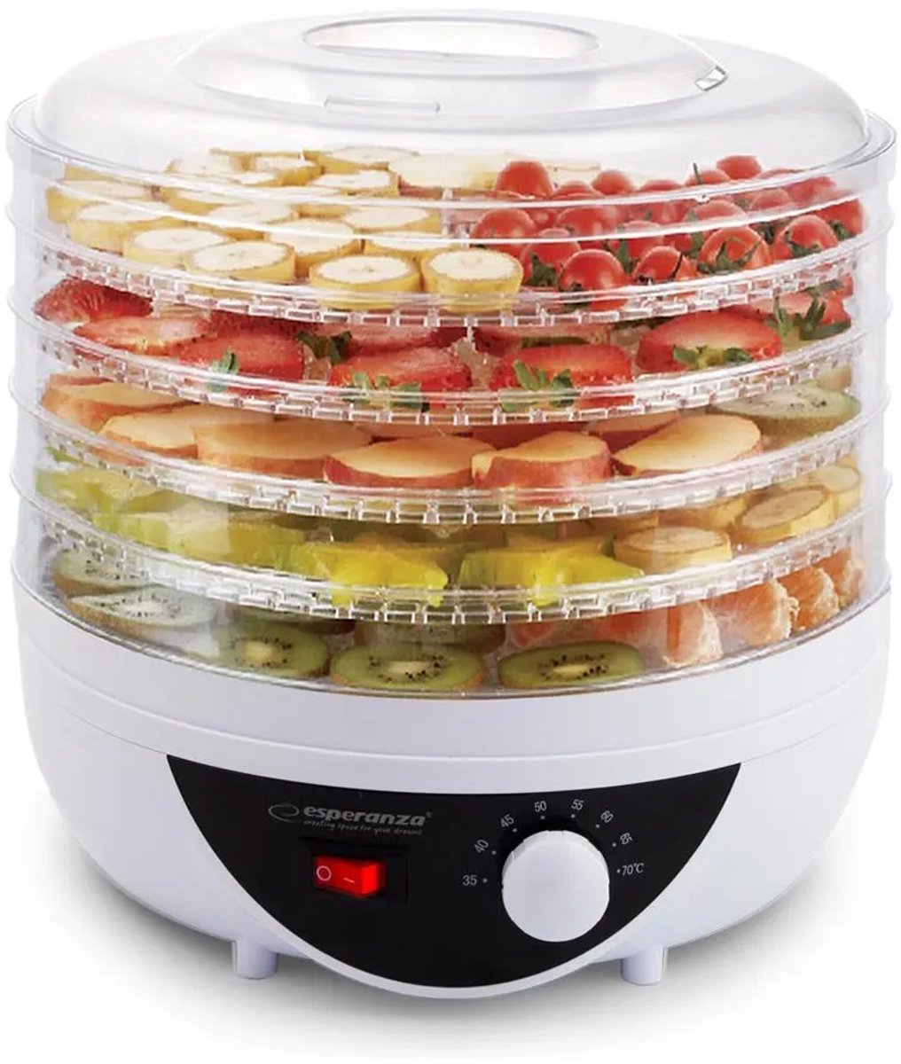 Bol.com Esperanza Voedseldroger - Transparant - Wit - 250 W Esperanza - EKD002 aanbieding