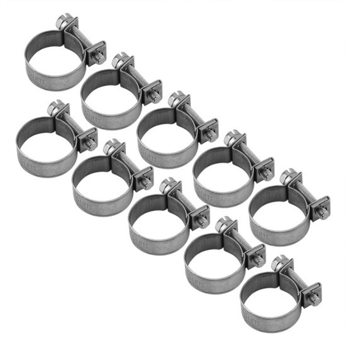Dailygoods- Slangklem 10 Stuks 6 mm-20 mm - Slangklemmen Set - Slangklem RVS